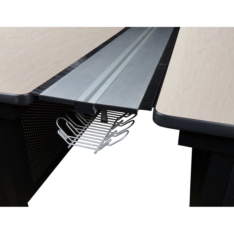 Banc de travail Regency Fusion pour 2 personnes avec panneau d'intimité, Érable