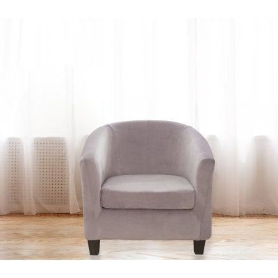 Housse pour fauteuil de café en velours avec housses de coussin de boîte Devrick