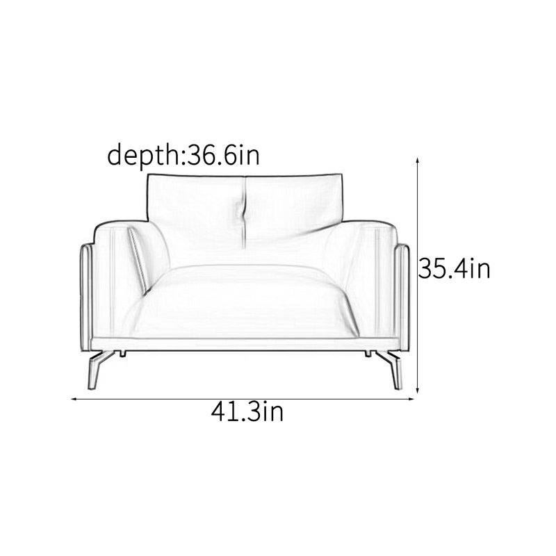 Fauteuil d'appoint moderne italien