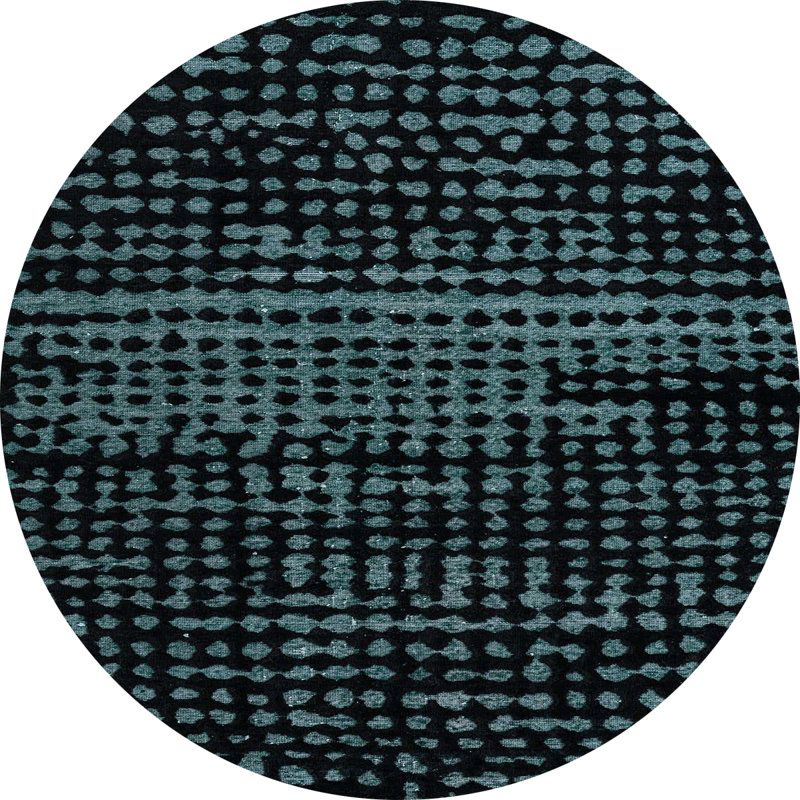 Abstract Indoor Rug, Round 5'