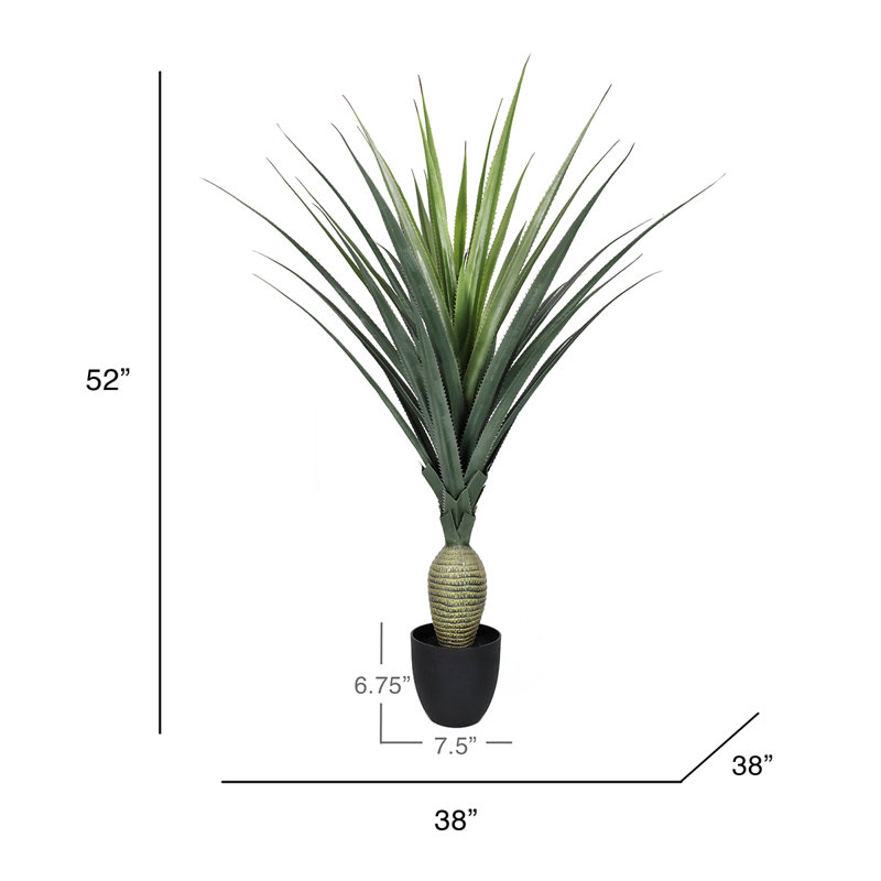 Agave artificielle en pot Cisneros