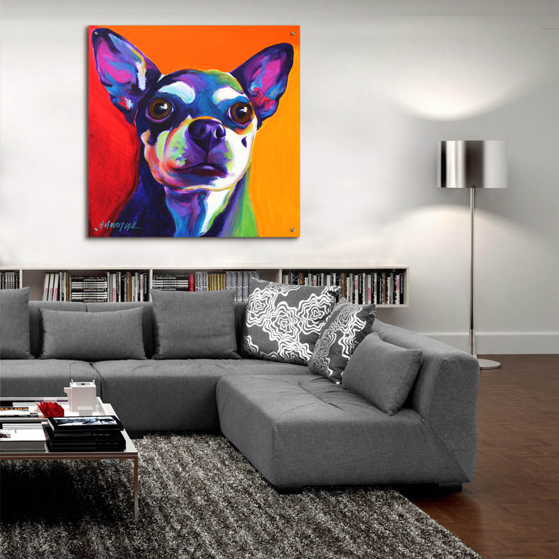 "Chihuahua - Dolce" par Dawg Painter, H 36 po x l 36 po x P 0,2 po