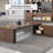 Luxury L-Shaped Ergonomic Executive Desk With Integrated Storage And Power Management-381148197-381148198