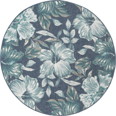 Tapis intérieur / extérieur bleu Briseida