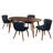 Jevon - Person Four Leg Dining Set-25804284-49518082