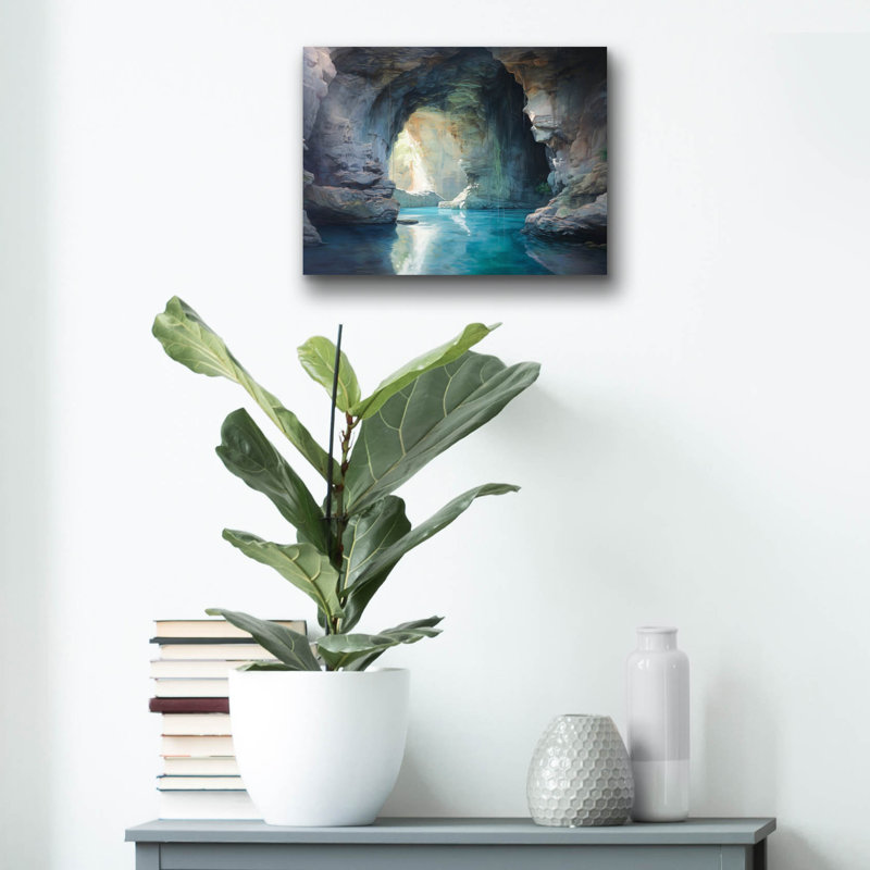 «Cove 2» par r3darch0n, art mural en verre acrylique, H 12 po x l 16 po x P 0,13 po
