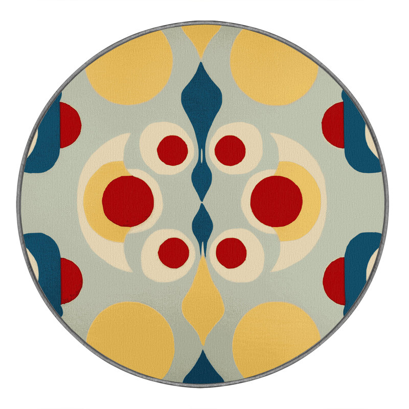 Vibrant Sway Rug, Round 3'