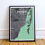 « miami city map », reproduction d’impression sur affiche en rêve-31736416
