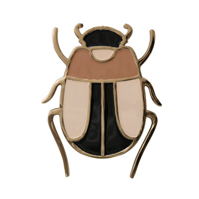 EnameledBeetle Cast Aluminum Trivet
