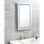 Grand miroir de salle de bain à DEL à brouillard à intensité variable 36 po x 28 po - 3 couleurs, mémoire, fixation murale pour application de maquillage à intensité variable, meuble-lavabo