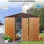 Abri de rangement extérieur en métal 8 x 6