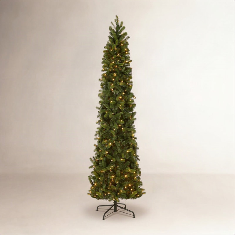 Slim Pre-Lit Fir Christmas Tree, 9'