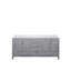 Meuble-lavabo double gris vieilli 72 po X P 22 po D, avec plateau en marbre de culture-117978818