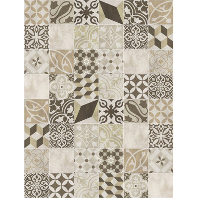 Maeve Vinyl Machine Printed Area Rug