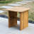 Brewsty Acacia Wood Square Side Table