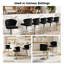Swivel Upholstered Counter Stool with Metal Frame-1751618154