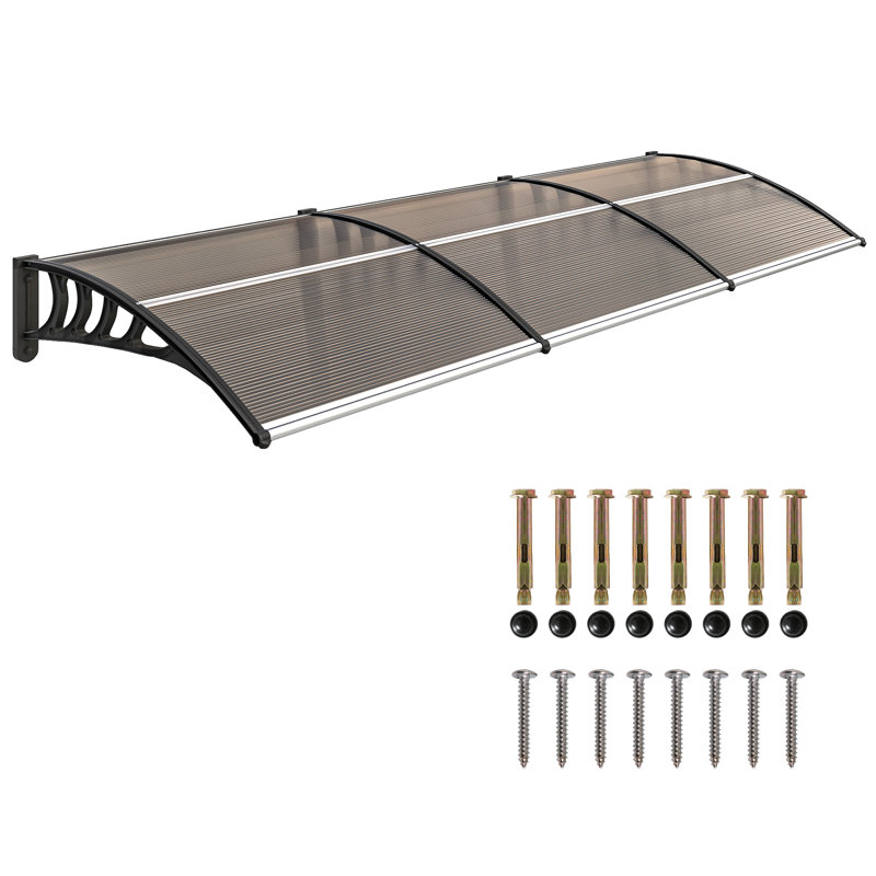 Outsunny Retractable, Brown