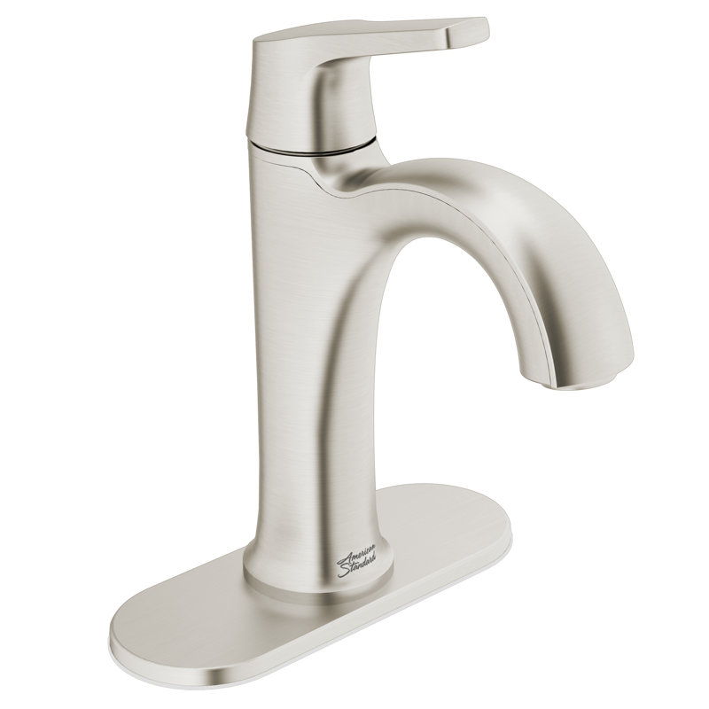 Becklow Single-Hole Single-handle Bathroom Faucet with Drain Assembly, Brushed Nickel