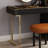 47'' High-quality Makeup Vanity set,Power Outlet, Glass Top,5-drawer,Very easy to assemble,Includes makeup stool-1334054938