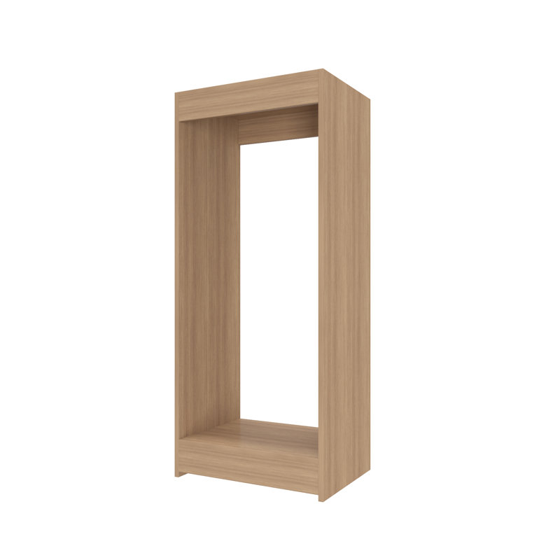 Système de placard à double penderie, Bois, 46 po x 19,5 po x 14 po