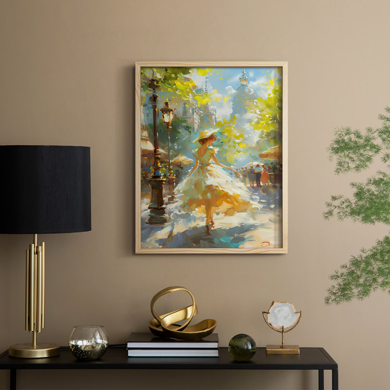 «WOMEN Series DCCL XXVI», reproduction encadrée - bois massif, H 15 po x l 12 po, Naturel