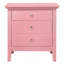 Charmante table de chevet rose avec rangement