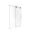 Porte de douche coulissante simple sans cadre de 44 à 48 po x H 76 po - Verre trempé transparent de 5/16 po (8 mm), conception à dérivation avec finition chromée-129453902