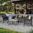 Aluminum Patio Set Handwoven Rope 4 Piece Outdoor Sofa Seating Group With Olefin Cushions-1595970227