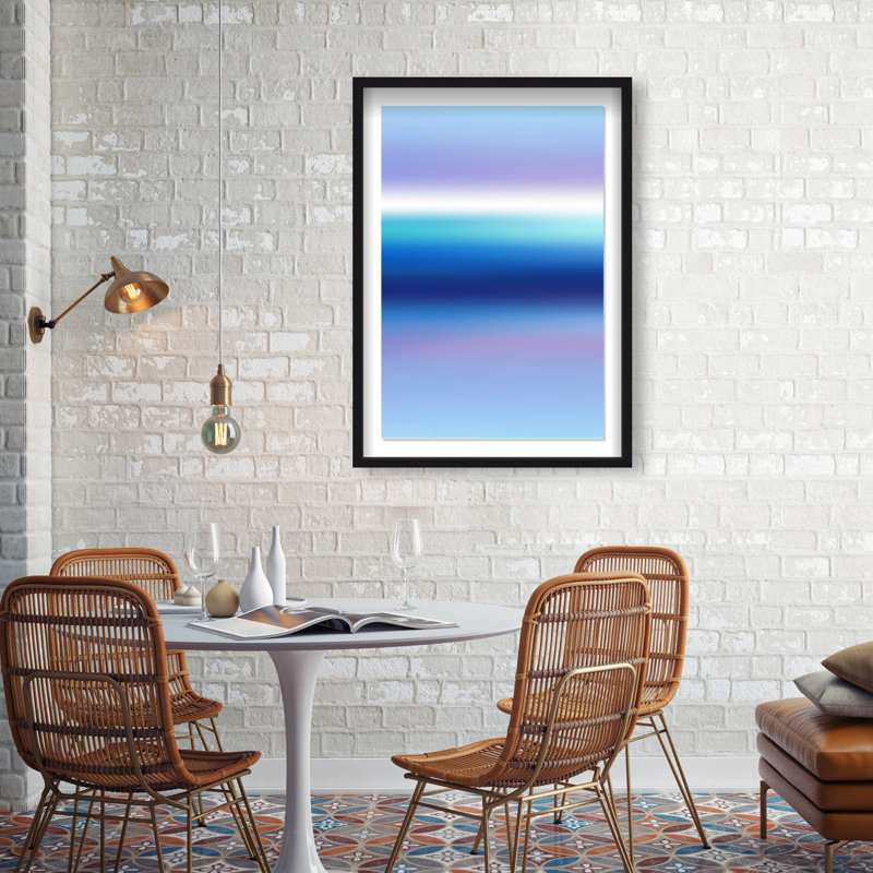 Moonlit Gradient Print by Oliver Gal, 46.5"H x 31.5"W, Black Shadowbox