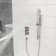 Shower System With Adjustable Slide Bar,12 Inch Wall Mounted Square Shower System With Rough-In Valve