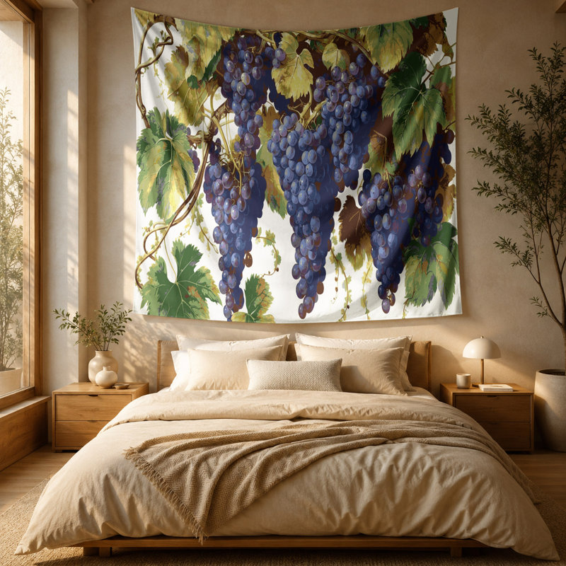 Tapisserie murale «Fruit Grape Delaware», 88 po x 104 po