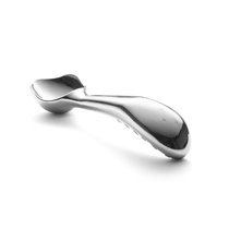 Kitchenaid Chrome Ice Cream Scoop in Black Soft Handle, Dishwasher Safe 