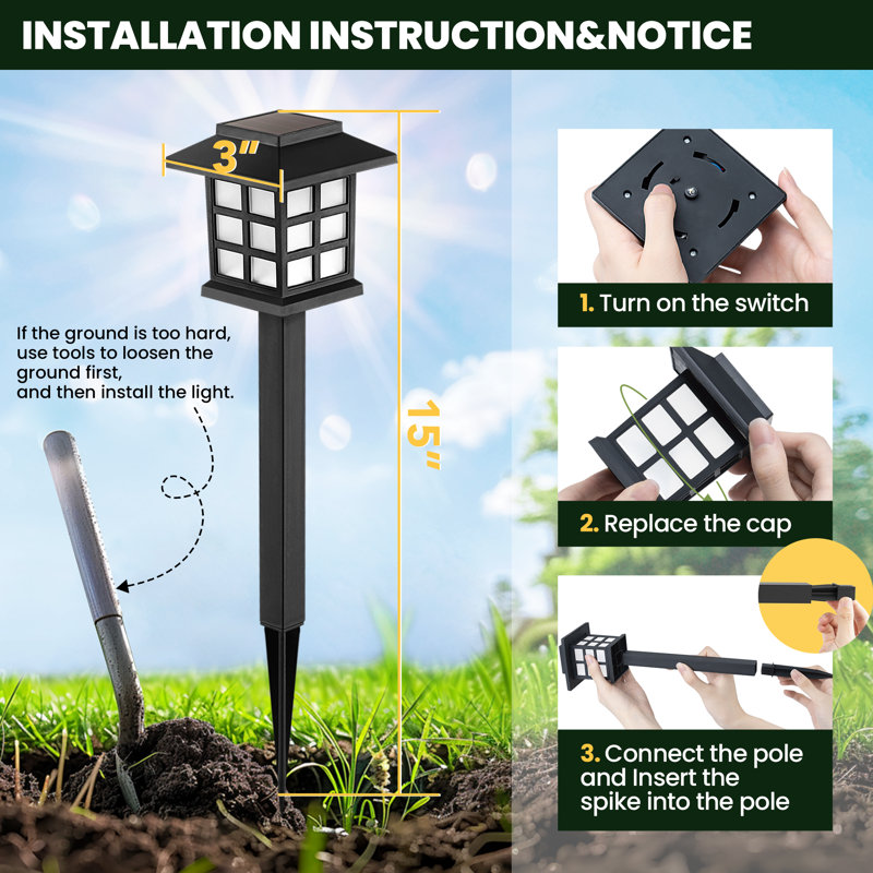 Solar Powered Pathway Light Pack