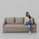 Carlton 78'' High-Density Polyethylene (HDPE) Wicker Outdoor Patio Sofa with Sunbrella® Cushions