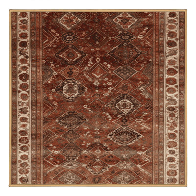 Tapis brun lavable à la machine