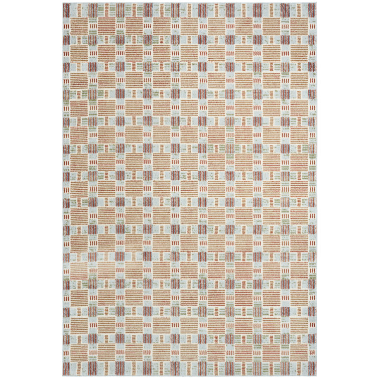 Capodilupo Rust Multicolor Modern Indoor Rug