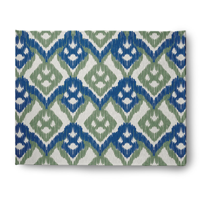 Chenille Ikat Indoor Rug, Rectangle 8' x 10'