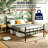 14''Queen Bed Frame , Metal Platform Bed Frame With Headboard & Hemisphere Ball Joint Connection, Heavy Duty Steel Slats Support, No Box Spring Needed, Black-135893705
