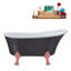 1399.5mm x 680.7mm Freestanding Soaking Acrylic Bathtub-1953010668-1953010647