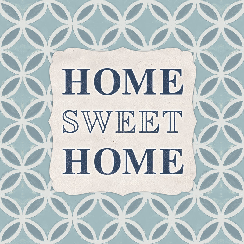 Home Sweet - Wrapped Canvas Print, 76cm H x 76cm W x 3.8cm D