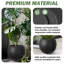 Jardinières d'extérieur de style moderne pour porche, jardinière ronde avec trou de drainage, pots à fleurs Mgo, grandes jardinières de balcon-106209084