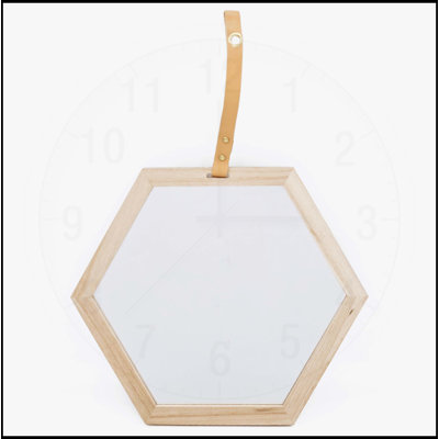 Miroir hexagonal Harlan, un miroir mural élégant et polyvalent pour votre maison