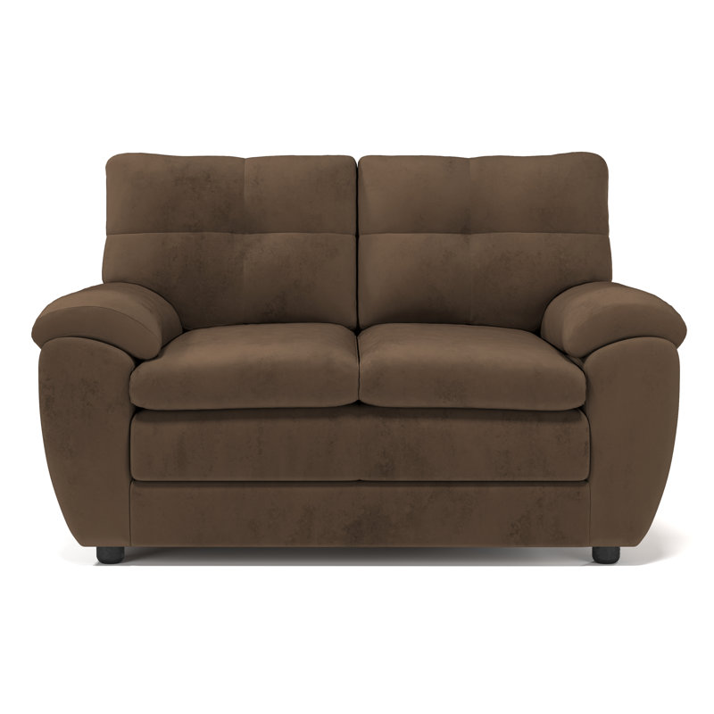 Kenn Upholstered 62.5'' Loveseat, Bulldozer Java