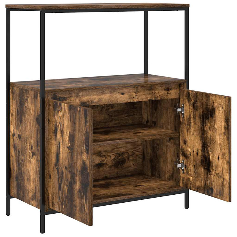 Bathroom Cabinet, Smoked Oak