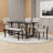Caziah 6 - Person Solid Wood Top Trestle Base Dining Set-2101913148-2101913139-2101913138