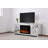 Beckie TV Stand for TVs up to 65" with Electric Fireplace Included