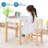 Kids 2 Piece Rectangular Arts And Crafts Table and Chair Set