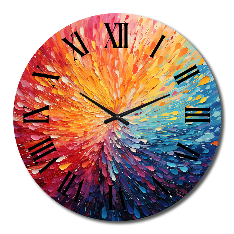 Cevennes - Horloge murale abstraite, Grand