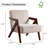 23.8'' Wide Mid-Century Upholstered Soft Accent chair With Z-Shaped Solid Wood Legs (Set of 2)-108110872