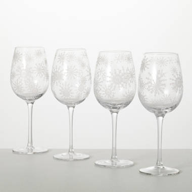 4pc SET-Funny Wine Glasses Goblets-NAUGHTY-NICE LIST-Christmas Bar Holiday  Decor